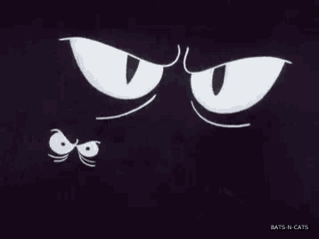 a black and white drawing of a cat 's eyes