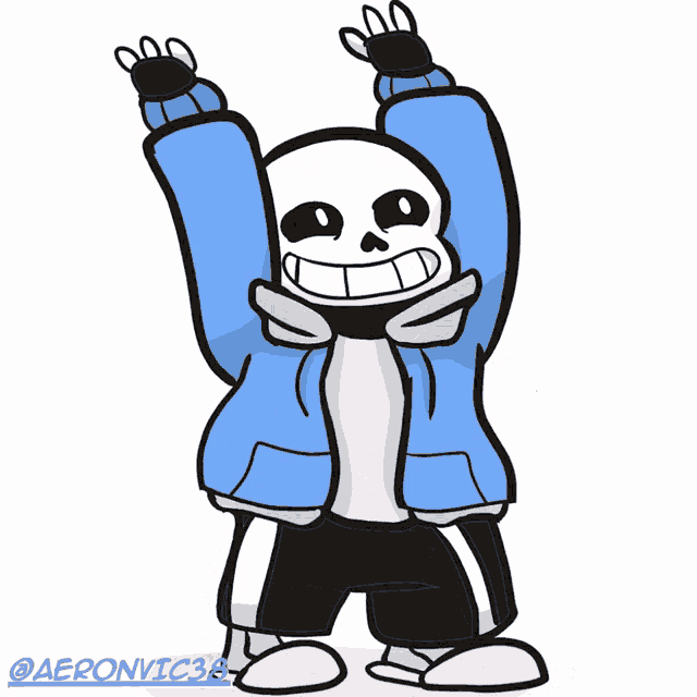 a drawing of a cartoon character with the name aeronic34 underneath it