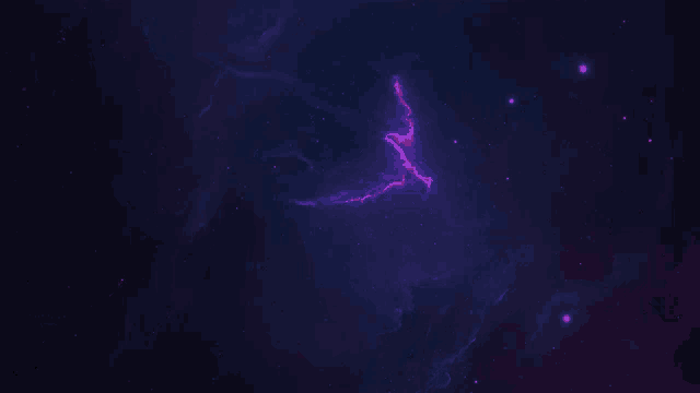 a purple and blue galaxy with lots of stars in it