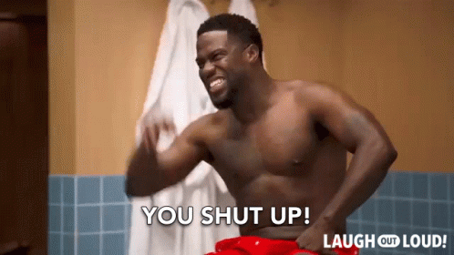 You Shut Up Kevin Hart GIF - You Shut Up Kevin Hart Cold As Balls GIFs