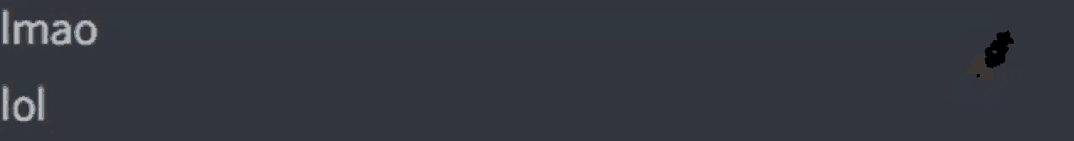 a gray background with the words imao and lol