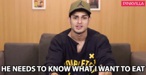 He Needs To Know What I Want To Eat Priyank Sharma GIF - He Needs To Know What I Want To Eat Priyank Sharma Pinkvilla GIFs