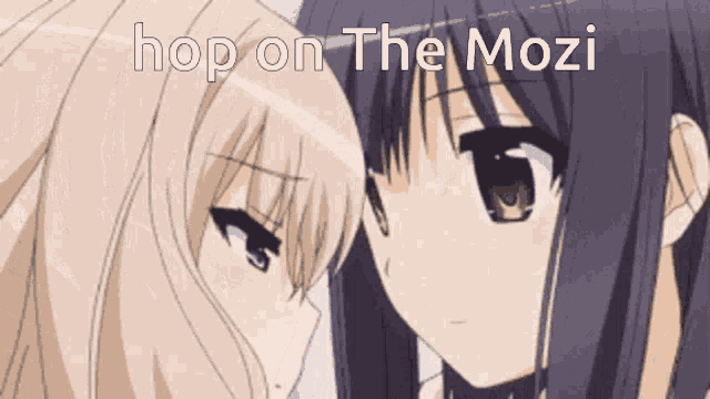 Anime Girl Kiss Hop On GIF - Anime Girl Kiss Hop On Hop On The Mozi GIFs