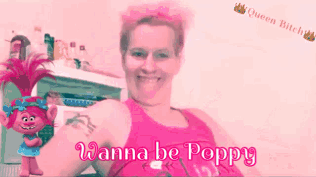 Queen Bitch Deaf GIF - Queen Bitch Deaf Wanna Be Poppy GIFs