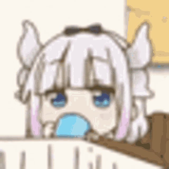 a close up of a cartoon girl with a bubble in her mouth .
