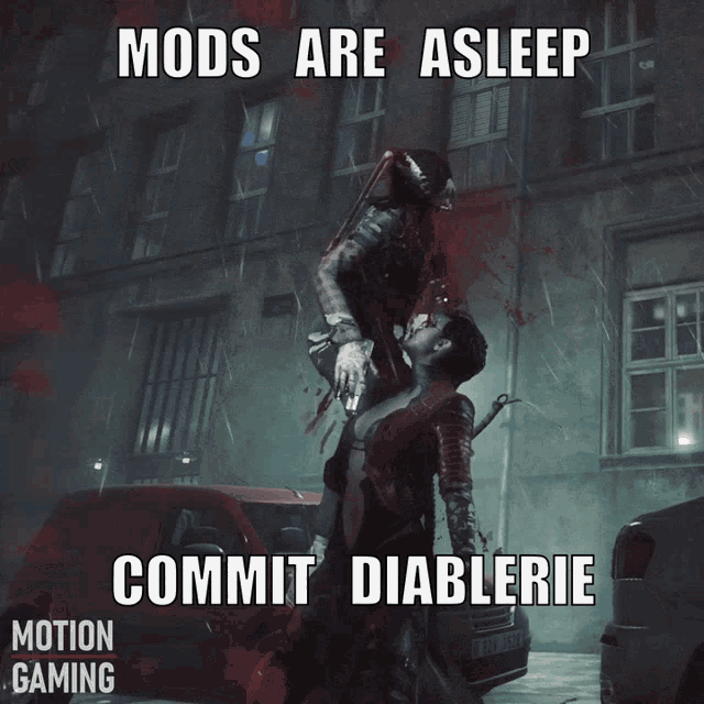 Mods Are Asleep Bloodhunt GIF - Mods Are Asleep Bloodhunt Motion Gaming GIFs
