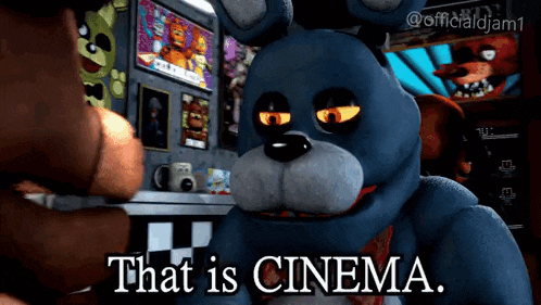 bonnie from five nights at freddy 's is talking to a teddy bear