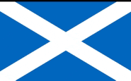 a blue and white flag with a white cross in the middle