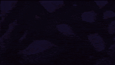 a cartoon character is running through a purple lightning bolt .