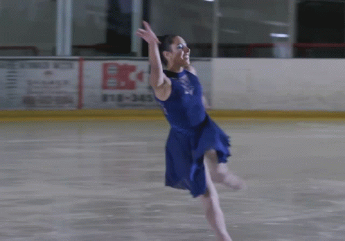 Ice Skating Michelle Khare GIF - Ice Skating Michelle Khare Challenge Accepted GIFs