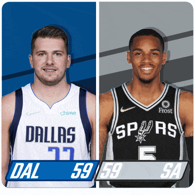 two basketball players from dallas and spurs