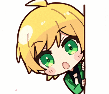 a drawing of a boy with green eyes and yellow hair