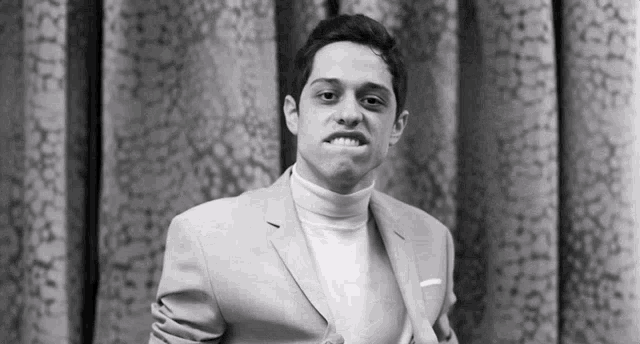 Pete Davidson Black White GIF