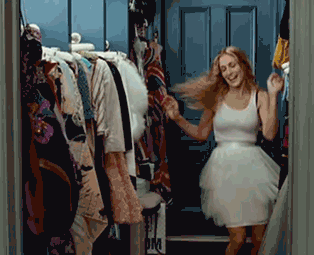 12 GIF - Carrie Bradshaw Sex And The City Excited GIFs