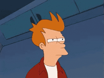 fry from futurama is making a funny face with his eyes crossed