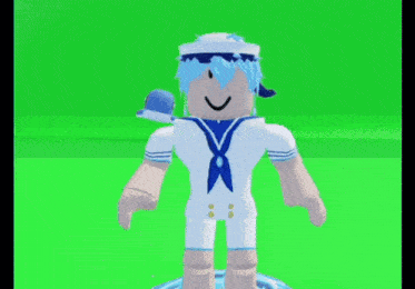 a boy in a sailor outfit holds a whale on his shoulder