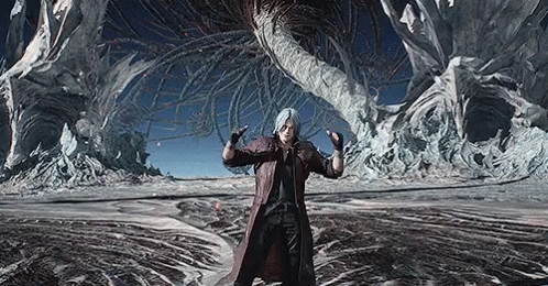 Devil May Cry Hair Flip GIF - Devil May Cry Hair Flip Smile GIFs