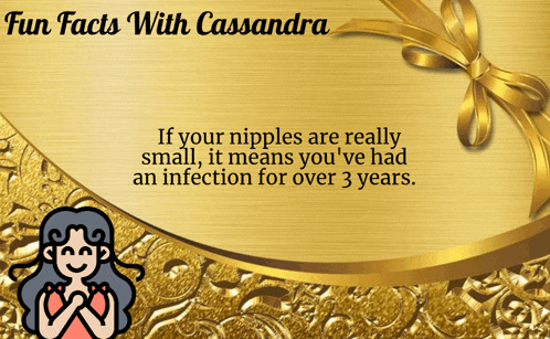 a gold background with the words fun facts with cassandra at the top