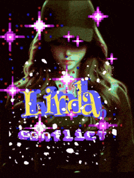 a girl in a hat is surrounded by the words linda exotic