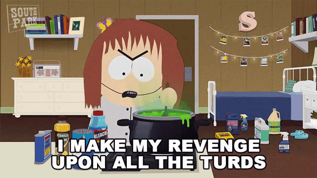 I Make My Revenge Upon All The Turds Shelly Marsh GIF - I Make My Revenge Upon All The Turds Shelly Marsh South Park GIFs