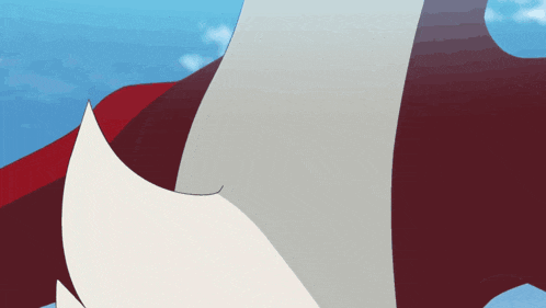 a close up of a cartoon character 's tail