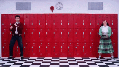 Grease Lockers GIF - Grease Lockers Hallway GIFs