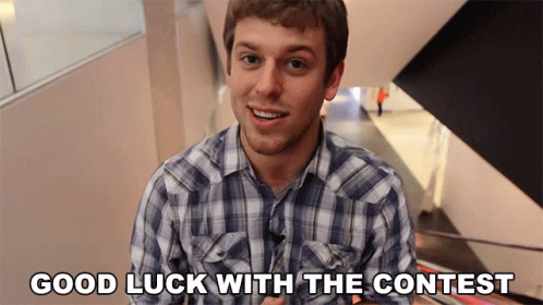 Good Luck With The Contest Corey Vidal GIF - Good Luck With The Contest Corey Vidal Good Luck GIFs