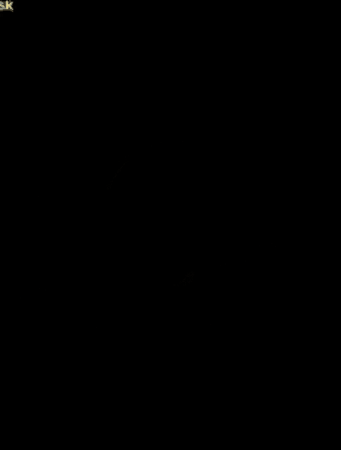 a pixelated image of a man 's face with a yellow frame