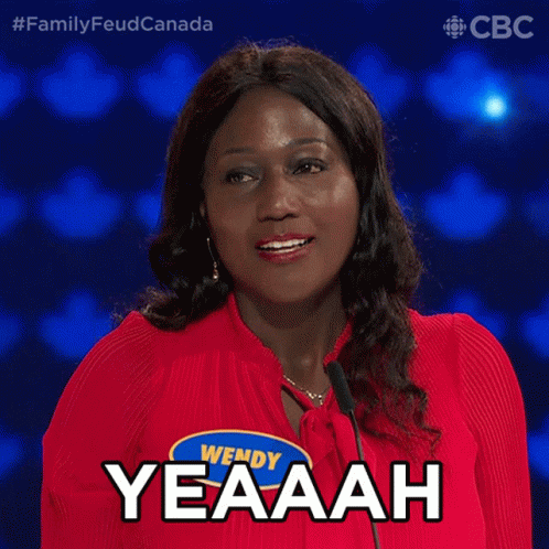 Yeaaah Wendy GIF - Yeaaah Wendy Family Feud Canada GIFs