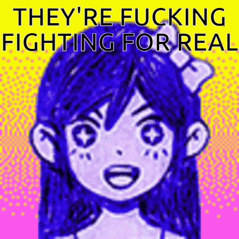 Omori They Are Fighting GIF - Omori They Are Fighting For Real GIFs
