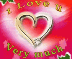 a heart with the words " i love u very much " around it