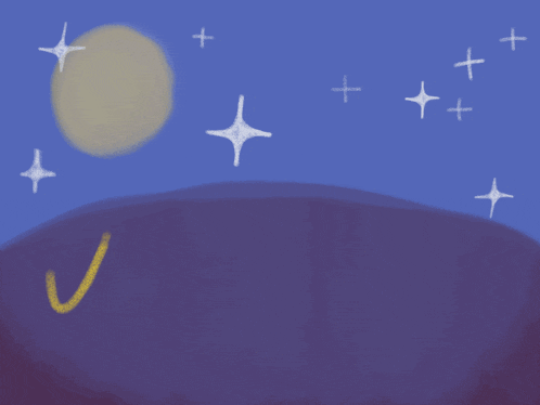 a drawing of a moon and stars with the name myliu