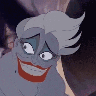 a close up of a cartoon character 's face with a big smile .