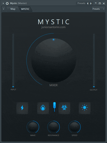 a computer screen that says mystic juniorsantorini.com on it