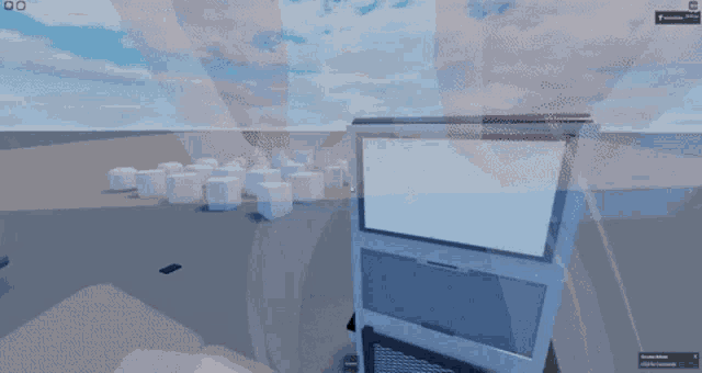 a screenshot of a video game with a screen that says ' roblox ' at the top
