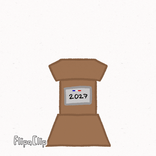 a cartoon of a podium with the words vote for me written above it