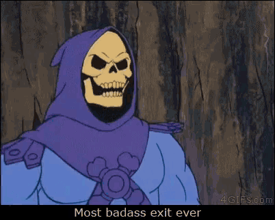 skeletor from masters of the universe is wearing a purple hooded cloak