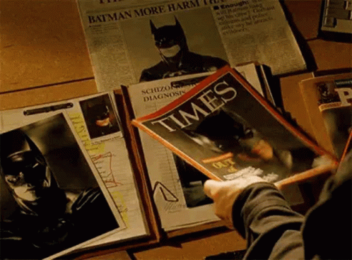 Batman Times GIF - Batman Times Magazine GIFs