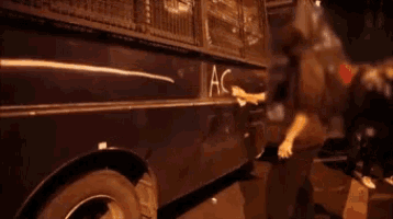 a black car with the word acab written on the side