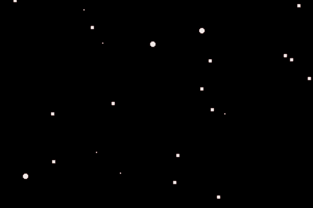 a black background with white dots and the words was an im in white letters