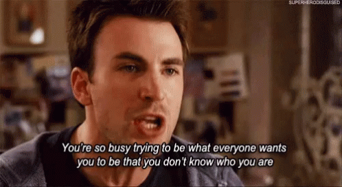 Chris Evans You Dont Know Who You Are GIF - Chris Evans You Dont Know Who You Are Be Yourself GIFs