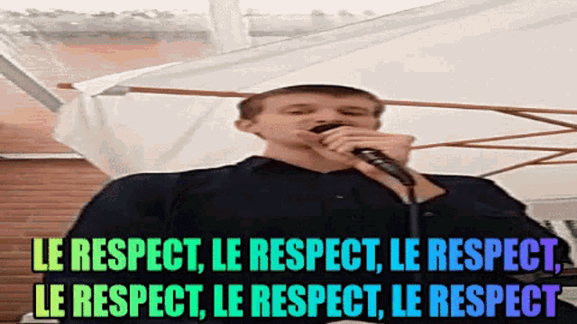 Le Respect Cyril GIF - Le Respect Cyril Van Eeckhout GIFs