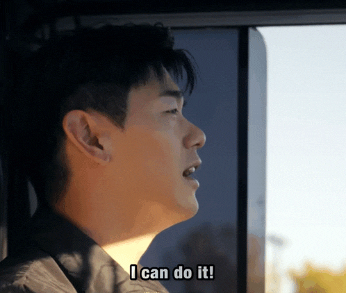 a man says i can do it while looking out of a window