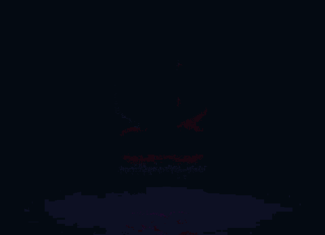 a pixel art of a purple and blue light coming out of a hole in the ground .