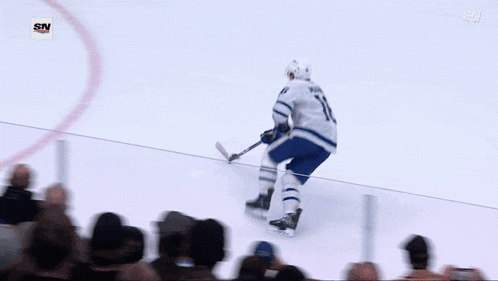 a hockey game is being shown on sn
