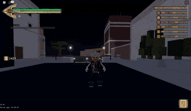 a screenshot of a video game with the number 1423