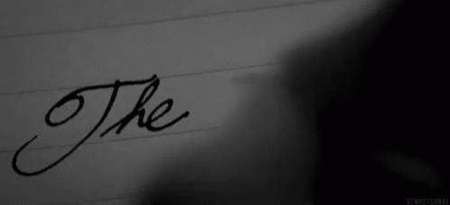 The End Handwriting GIF
