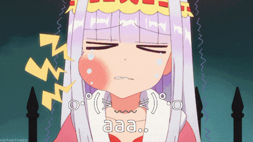 a cartoon of a girl with a crown on her head and the word aaa on the bottom right