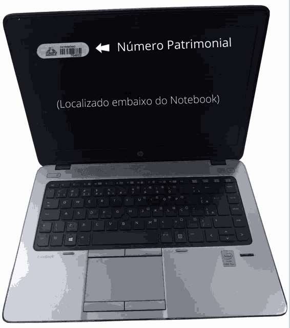 a laptop with the words numero patrimonial written on the screen