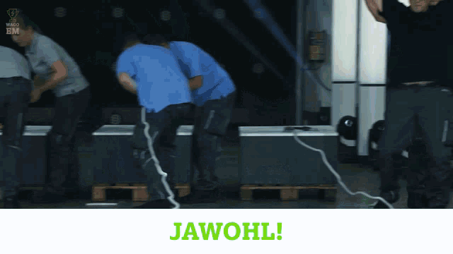 the word jawohl that is on a white background